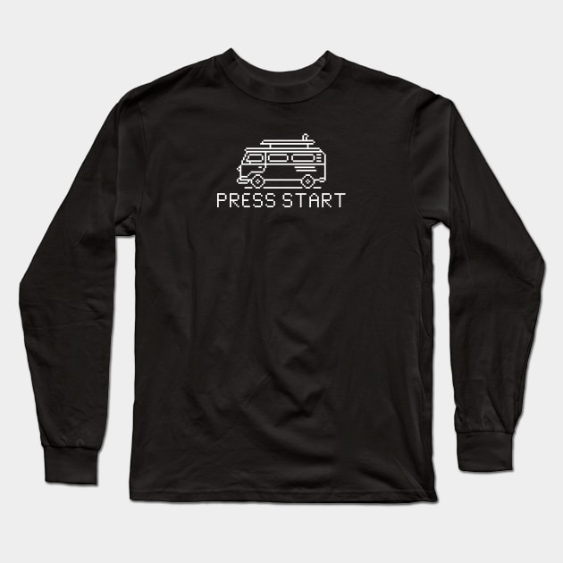 PRESS START Long Sleeve T-Shirt by encip